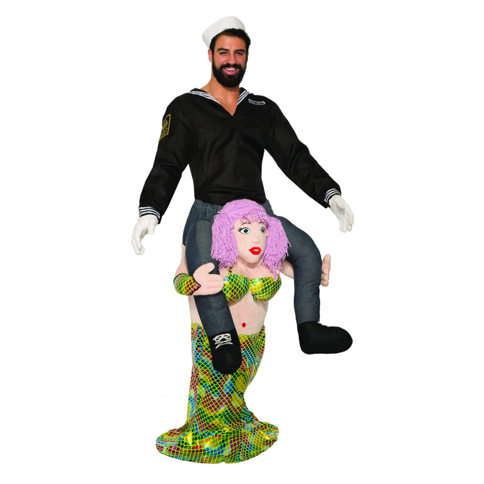 Photos - Fancy Dress Official Forum AC81370 Ladies Piggy Back Mermaid Standard Adult Costumes