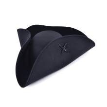 Official Forum BH653 Black Pirate Tricorn Hats