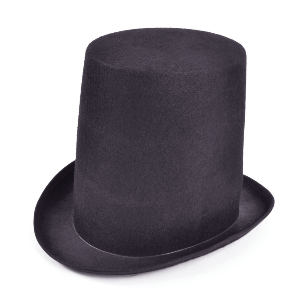 Forum Unisex Black Official Bh464 Stovepipe Top Hat Hats
