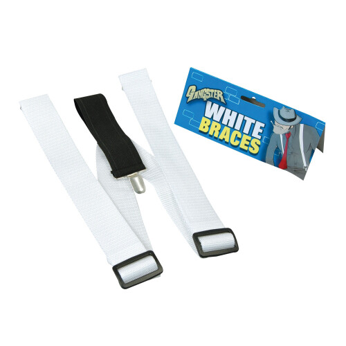 Official Forum BA310 White Braces Costume Accessories