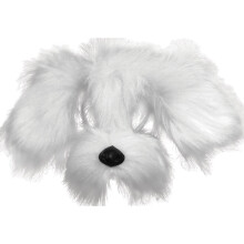 Official Forum EM358 White Shaggy Dog With Sound Mask Eye Masks