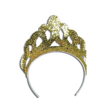Official Forum BA192 Gold Sequin Tiara Costume Accessories
