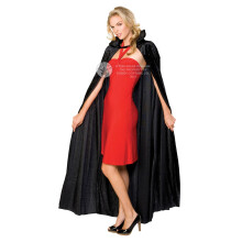 Official Rubies 16207NS000 Ladies Black Long Crushed Velvet Cape Costume Accessories Vampire