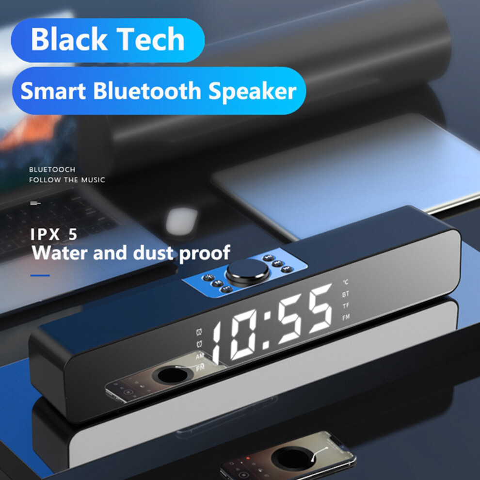 (White) Bluetooth 5.0 Wireless Rechargeable Music Player White 6456658695756