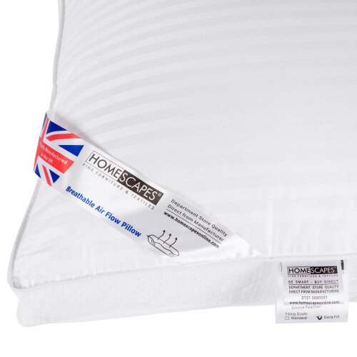 Homescapes Homescapes Air Flow Pillow Super Microfibre, 48 x 74 cm 2