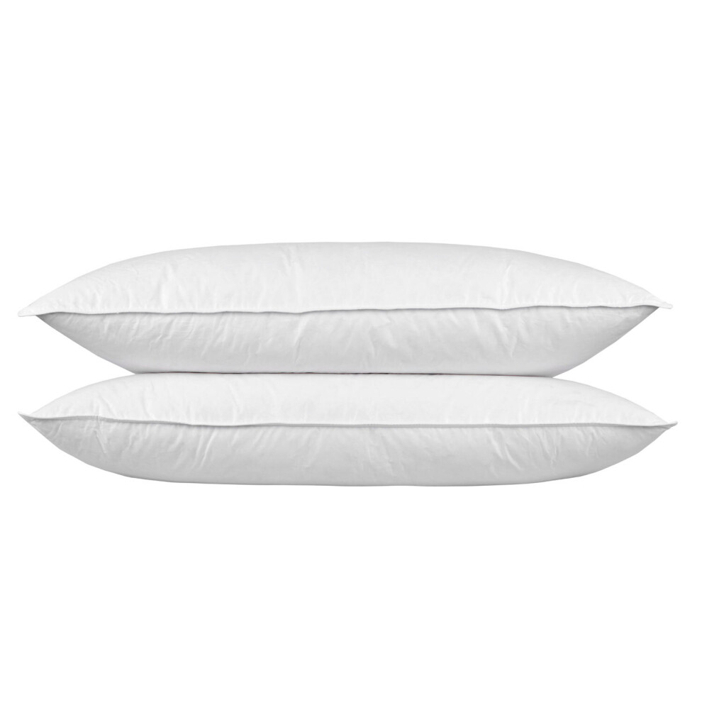 Homescapes Goose Feather And Down King Size Pillow Pair White