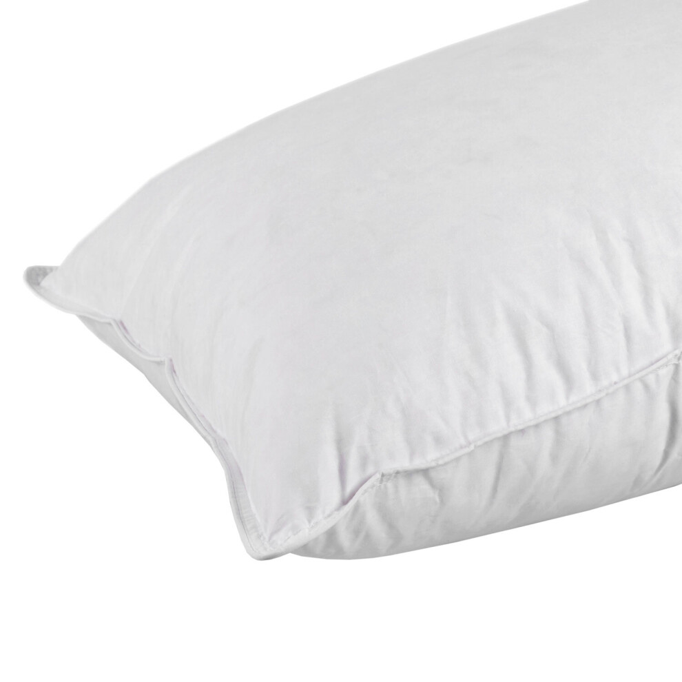 Homescapes Goose Feather And Down King Size Pillow White