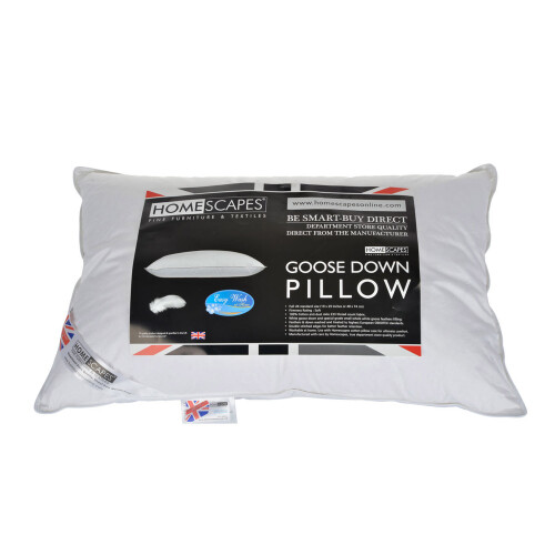 Homescapes Homescapes Goose Down Pillow