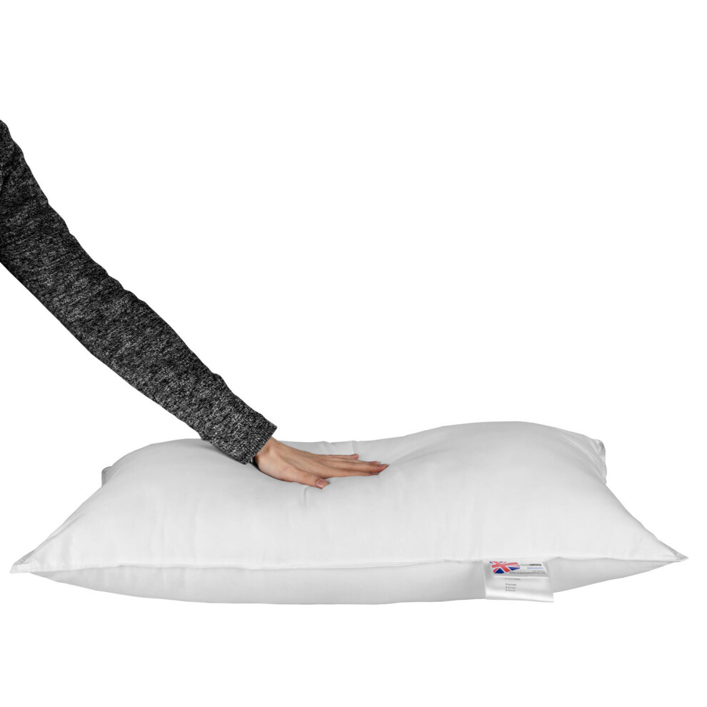Homescapes Microfibre Euro Continental Pillow - 40Cm X 80Cm (16"X32") White