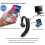 (Black) C7 1Pc Bone Conduction Earphone Stereo Headphone 3