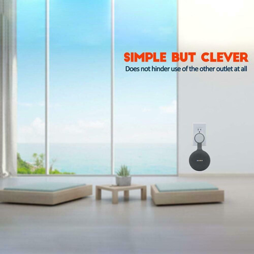 (White) Outlet Wall Mount Bracket Mini Smart Speaker 2