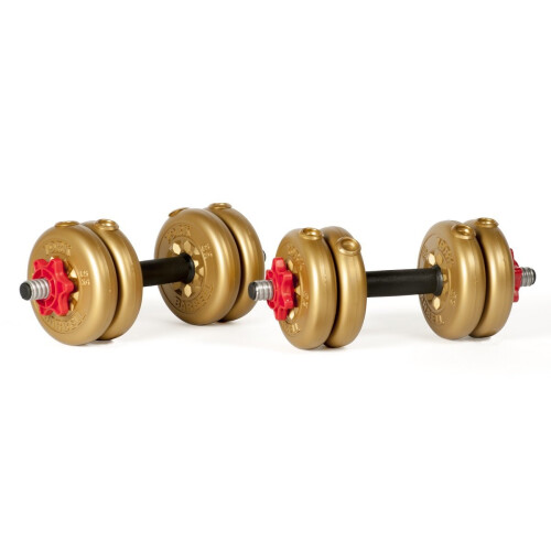 York Fitness York 11kg Dumbbell Set Adjustable Home Weight Lifting 2