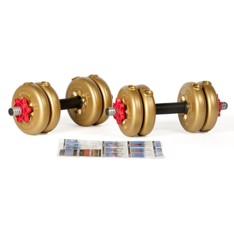 York 11kg Dumbbell Set Adjustable Home Weight Lifting