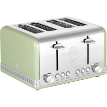 Swan Retro ST19020GN 4 Slice Toaster - Green