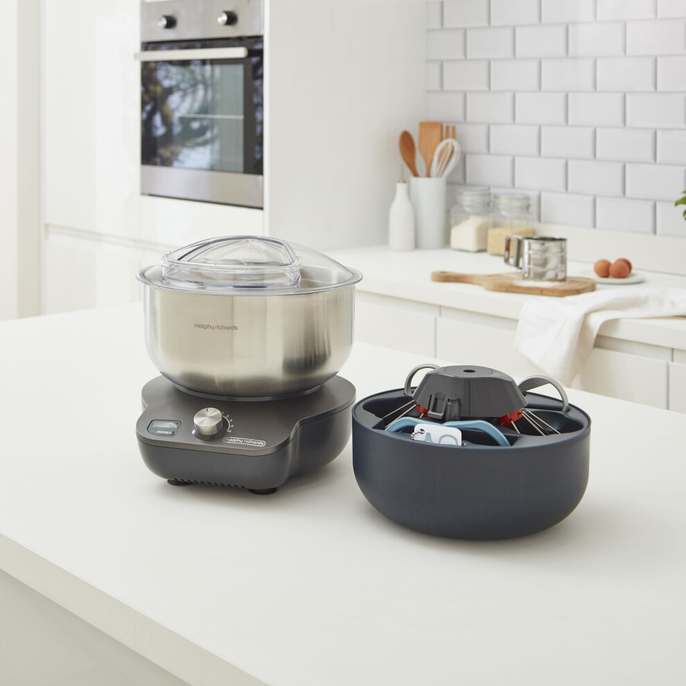 Morphy Richards Compact 400520 Stand Mixer With 4 Litre Bowl - Stainless Steel