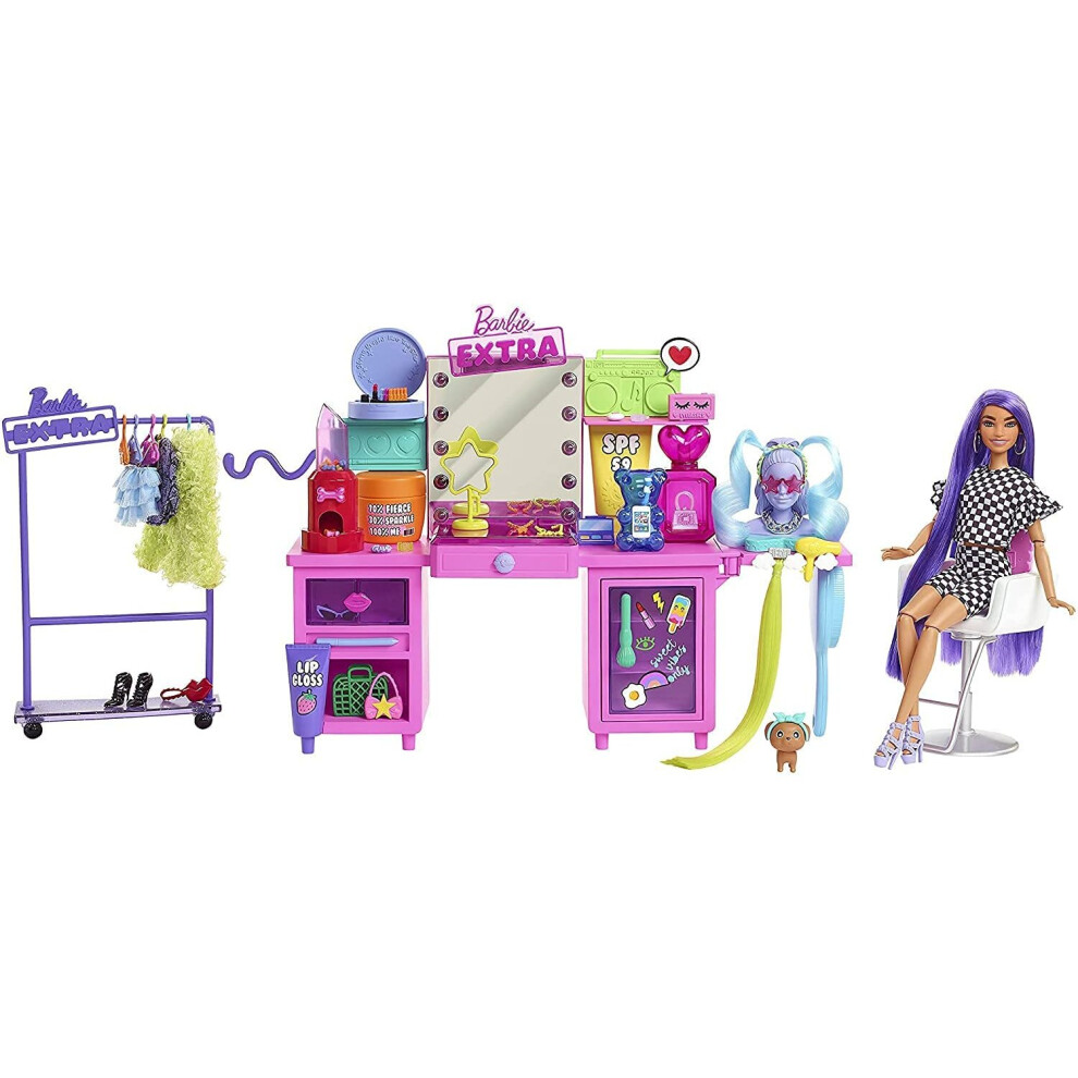 Barbie Extra Doll and Vanity Playset