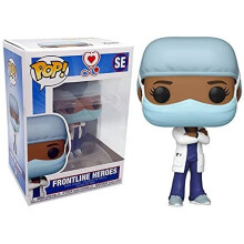 Funko 54156 POP Heroes: Front Line Worker-Female #2 Collectible Toy