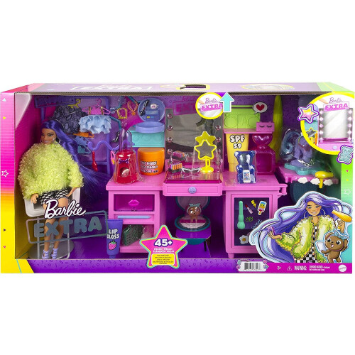 Barbie Barbie Extra Doll and Vanity Playset 1