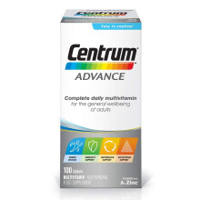 Centrum Advance Multivitamin & Mineral Tablets - 24 Essential Nutrients with Vitamin D - Complete Multivitamin (100 Tablets)