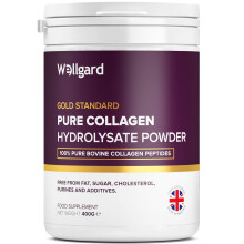 Wellgard Gold Standard Bovine Collagen Peptides Powder - High in 8 Essential Amino Acids, 97% Protein, Easy-Dissolve, Cold-Water Soluble