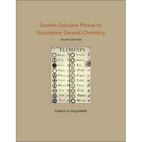 Student Solutions Manual to Accompany General Chemistry