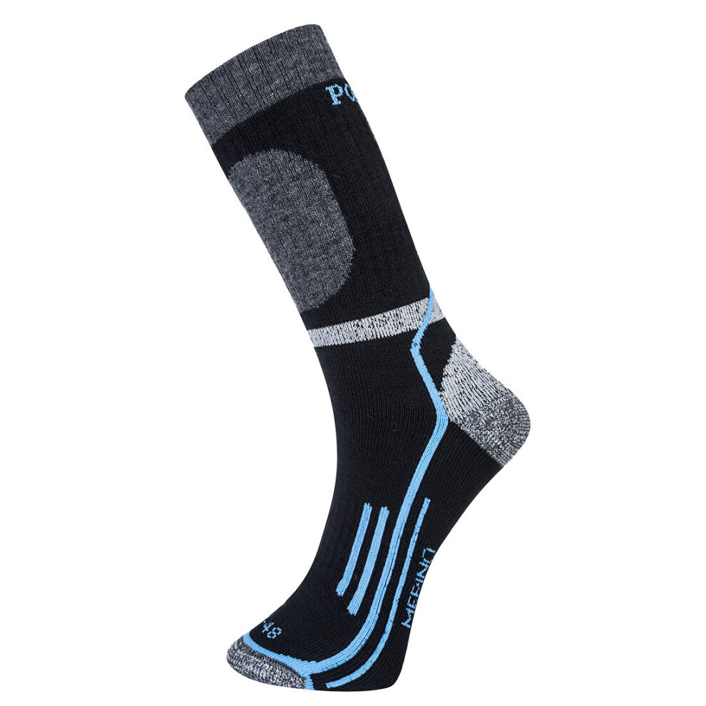 Portwest Mens Winter Merino Sock Black 44-48