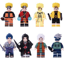 8PCS Naruto Uzumaki Minifigure Minifigure Building Blocks Fits Lego