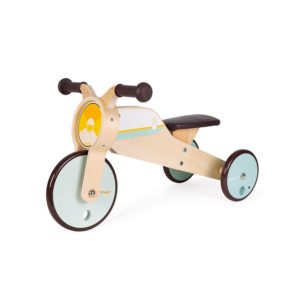 Janod Metal Vintage Bikloon Balance Bike-Beige Child's Ride-On Bicycle