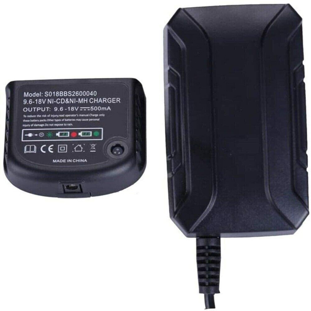 (Nimh) Lithiumion/Nimh Battery Charger Replacement For & Decker 14.4V 18V 20V Black 7381457031889