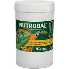 Nutrobal Calcium + Vitamin D3 for Reptiles, Birds & Rabbits 250g powder; high-potency Ca with 46:1 Ca:P, dust onto food for bones and reproduction