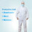 (XL) Disposable full protective clothing and safety work clothes 1