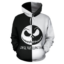 (#1 Black&White, 4XL) The Nightmare Before Christmas 3D Hoodie Sweatshirt