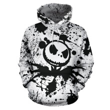 (#5 White, XL) The Nightmare Before Christmas 3D Hoodie Sweatshirt