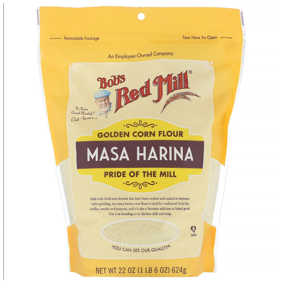 Bob's Red Mill, Golden Corn Flour, Masa Harina, 22 oz (624 g)