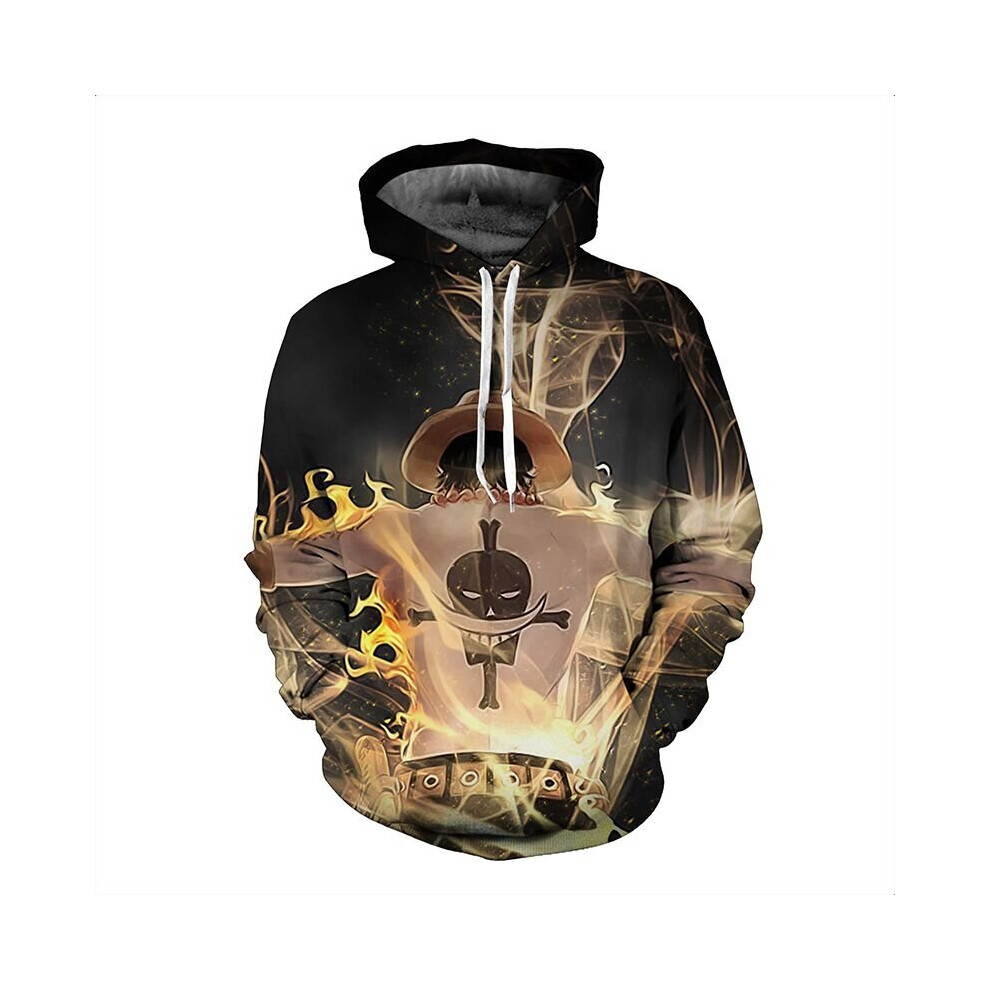 (#5 Black, XL) One Piece Hoodie Sweatshirt Hooded Coat Jacket