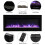 Living And Home (60 Inch) Recessed Electric Fireplace Insert LED Flame Fire 3