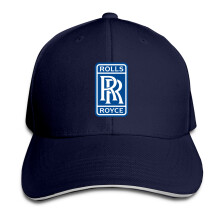 (Navy) Rolls Royce Logo Adjustable Snapback Cap/Hat
