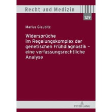 Widersprche im Regelungskomplex der genetischen Frhdiagnostik  eine verfassungsrechtliche Analyse 129 Recht Und Medizin