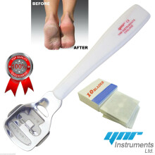 (White) Callus Corn Hard Skin Remover Shaver Foot Pedicure Kit Feet with 10 Blades