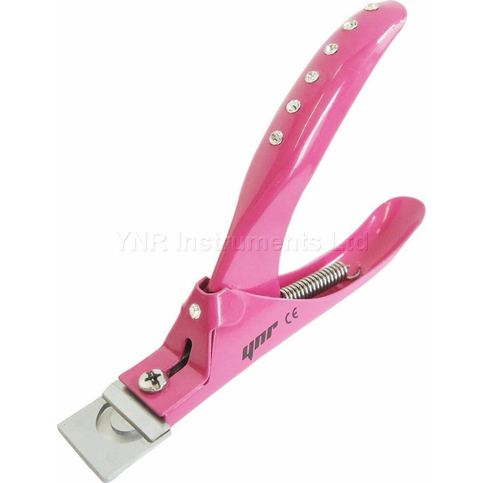Ynr Pink ( Diamond) 3 Way Acrylic Uv Gel False Fake Nail Salon Manicure Art Toe Tip Cutter Clipper
