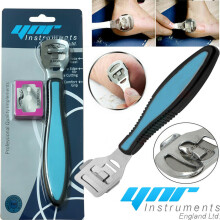 (Black Blue) Callus Corn Hard Skin Remover Shaver Foot Pedicure Kit Feet with 10 Blades