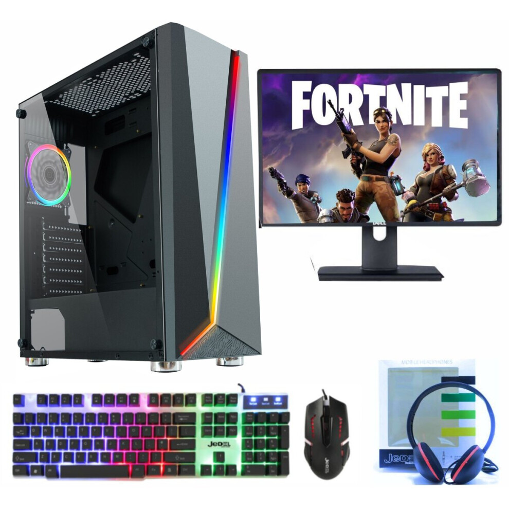 (Intel i7 2nd Gen, 2GB NVIDIA GT 730) ULTRA FAST i3 i5 i7 Desktop Gaming PC 1TB 16GB RAM GTX 1660 19" LED-image-OPC-P88JJ79-REFURBISHED