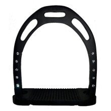 (Black Crystal) Jinn Stirrups Iron Horse Riding Equestrian Treads