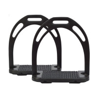 (Black) Jinn Stirrups Iron Horse Riding Equestrian Treads