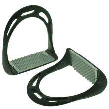 (Black Evol) Jinn Stirrups Iron Horse Riding Equestrian Treads