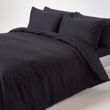Homescapes Double Black Egyptian Cotton Duvet Cover Set 200 TC