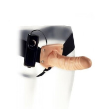 The Penetrator Vibrating 6 inch Strap On Veined Dong