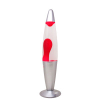 (Red Lava in Clear Liquid) DWD Lava Peace Rocket Motion Lamp