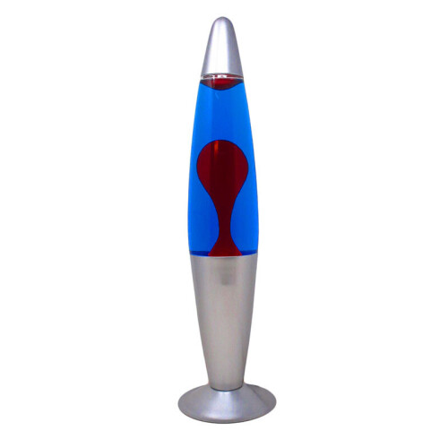 (Red Lava in Blue Liquid) DWD Lava Peace Rocket Motion Lamp