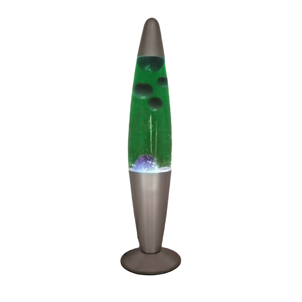 (Blue Lava in Green Liquid) DWD Lava Peace Rocket Motion Lamp